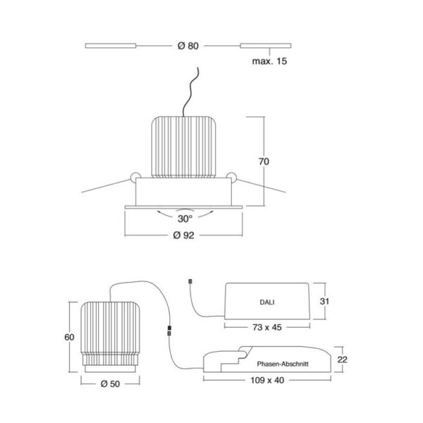 OpTic FLEX 92 (Ausschnitt Ø80mm) – Bild 2